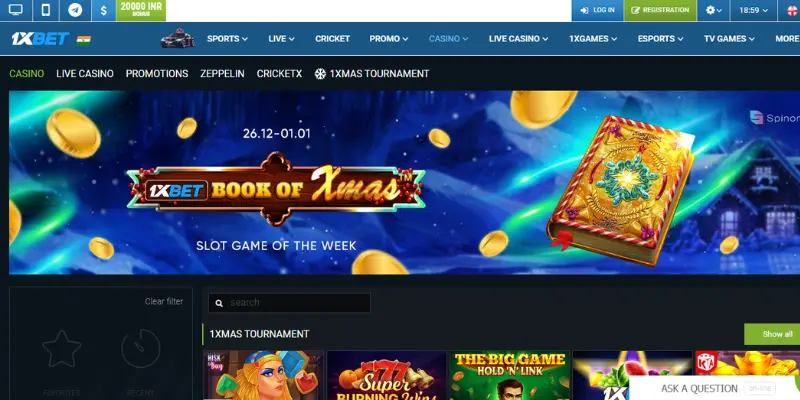 Características do casino 1xbet