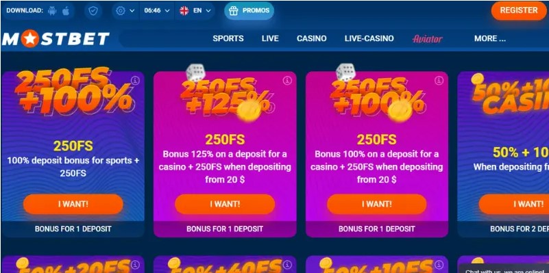 Bônus Mostbet