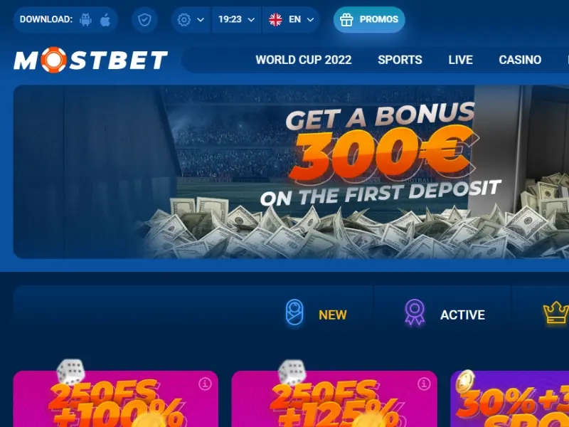 Mostbet casino bonuses