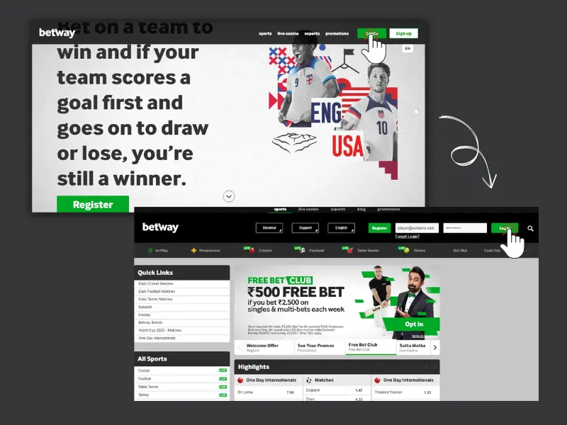 Betway Casino Login Process