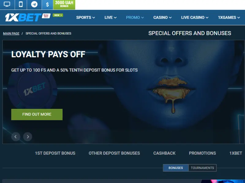 1xbet Casino Bonuses
