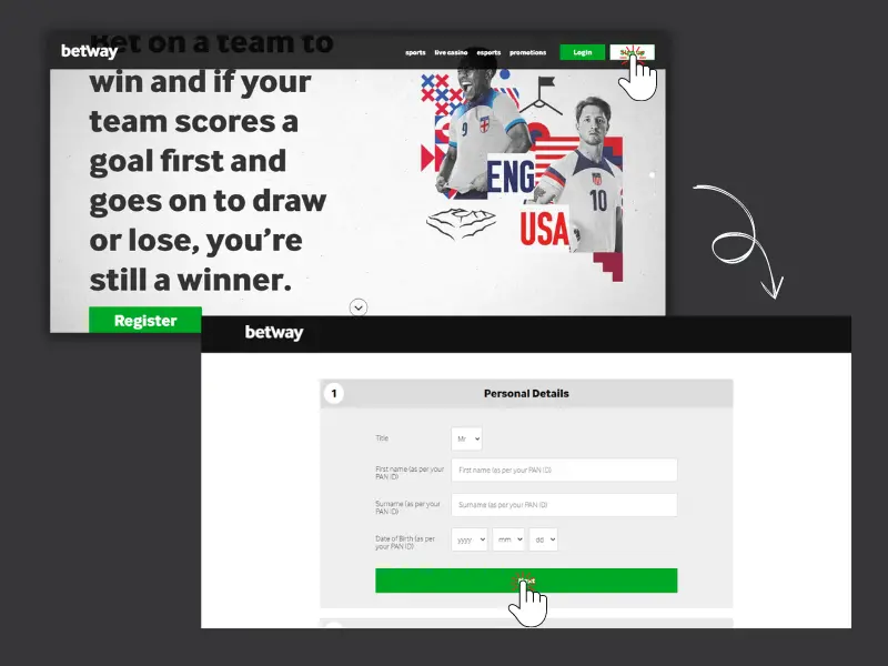 Betway Casino Sign-up Process